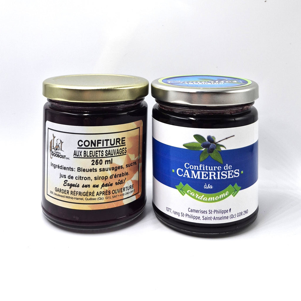 Duo de confitures — bleuets & camerises