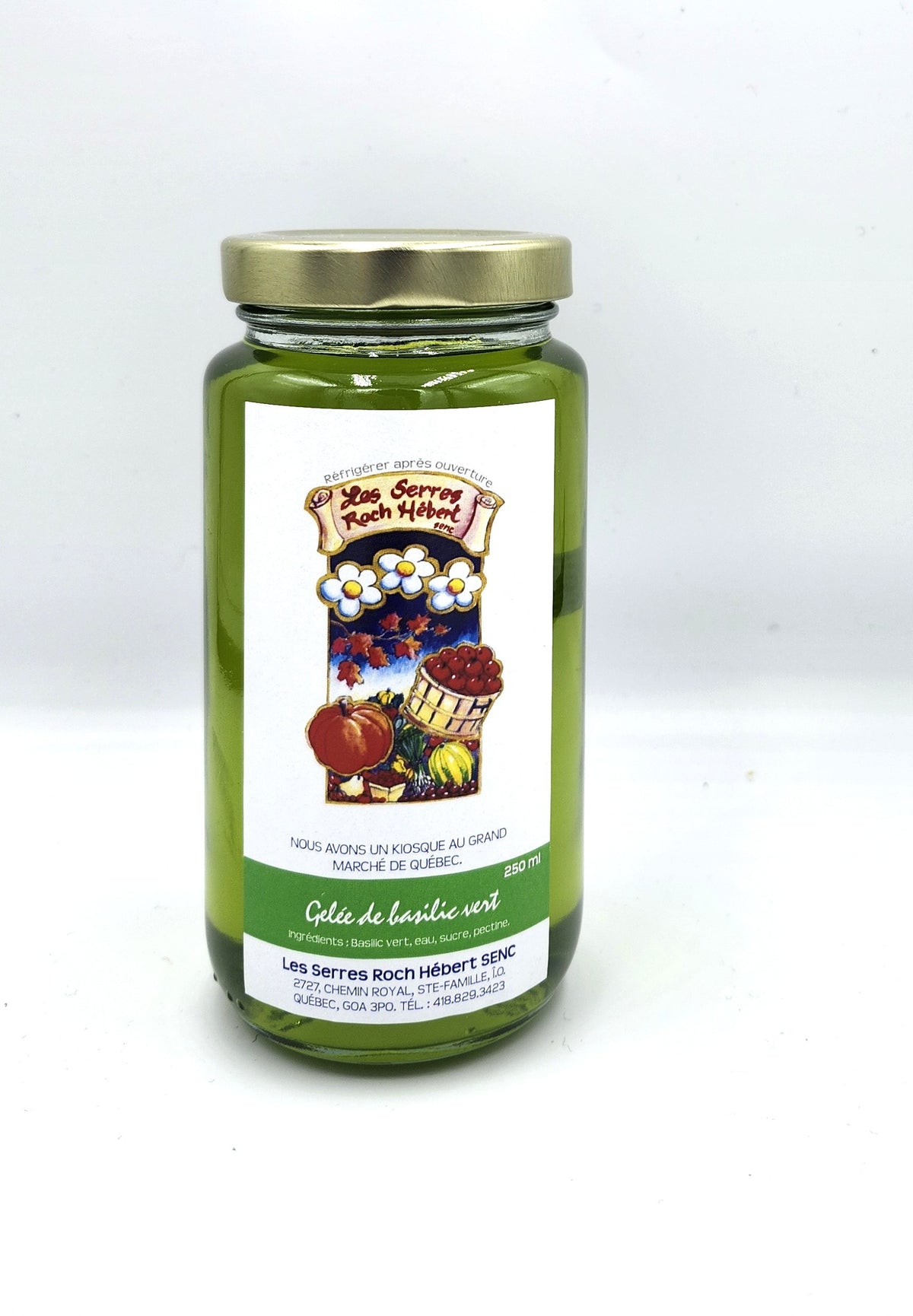 Gelée de basilic vert  250