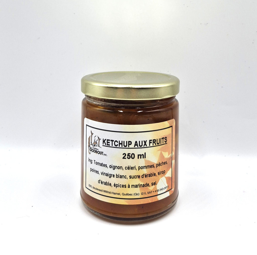 Ketchup aux fruits sucré au sirop d'érable