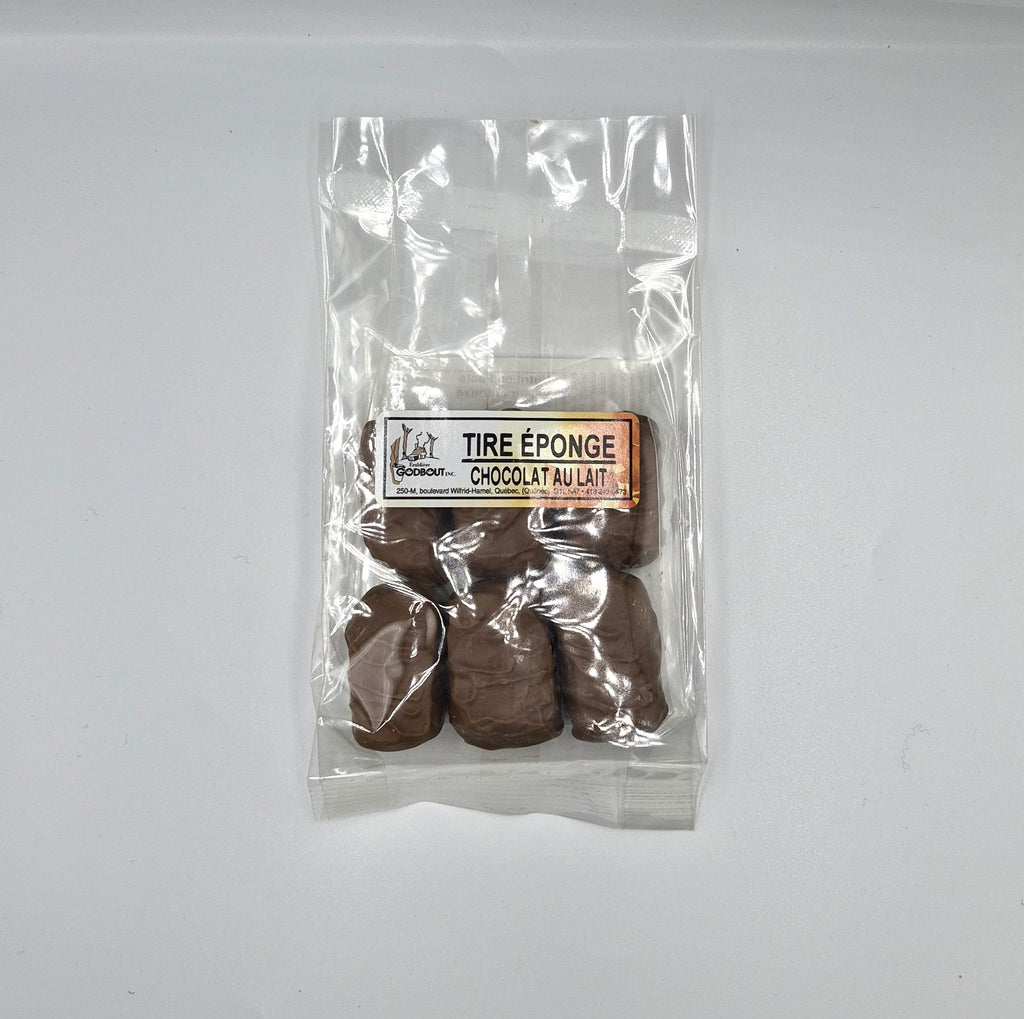 Tire éponge enrobé de chocolat